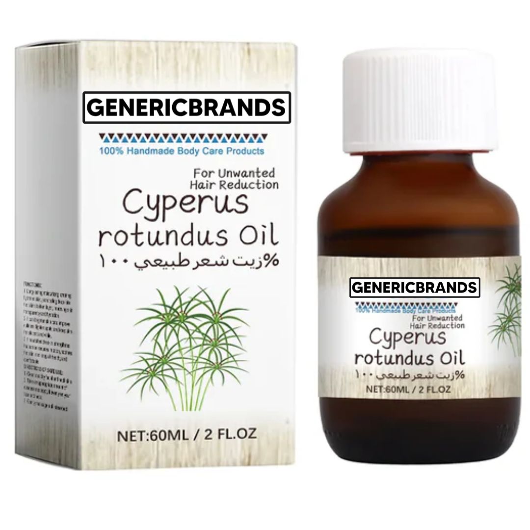 Pure Cyperus Oil for Hair Removal | Skin-Calming Botanical Blend